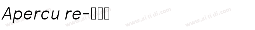 Apercu re字体转换